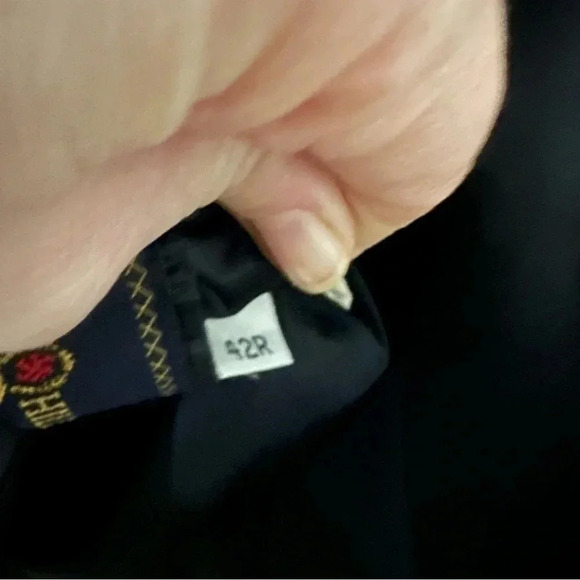 Tommy Hilfiger Men's Black Pure Wool Blazer Single Breasted Jacket Size 42R GUC - Picture 7 of 8